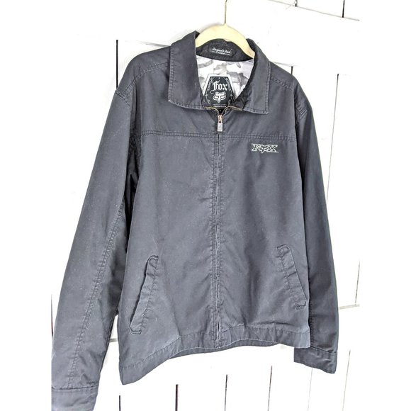 Vintage Fox black brushed cotton jacket - Picture 3 of 5